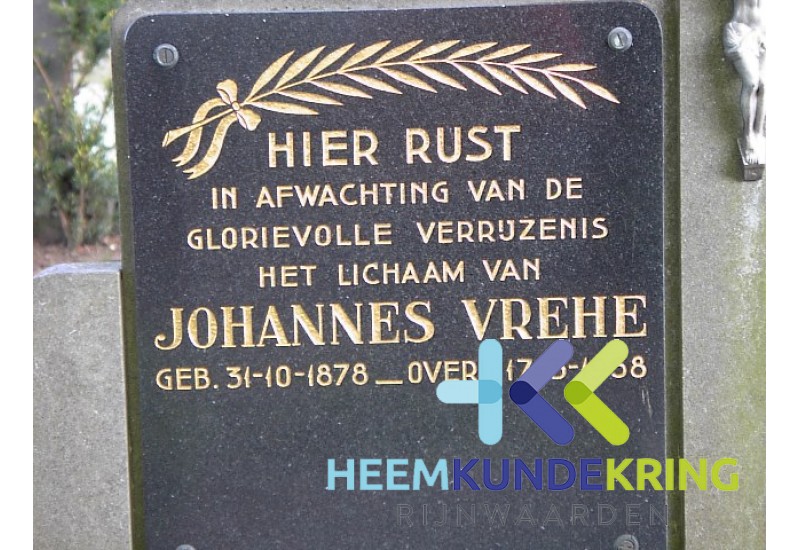 Grafstenen kerkhof Herwen Coll. HKR (176) J,Vrehe